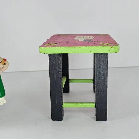 Oaxacan Folk Art Anthropomorphic Goat Man Table Mezcal Bottles Inocencio Vasquez